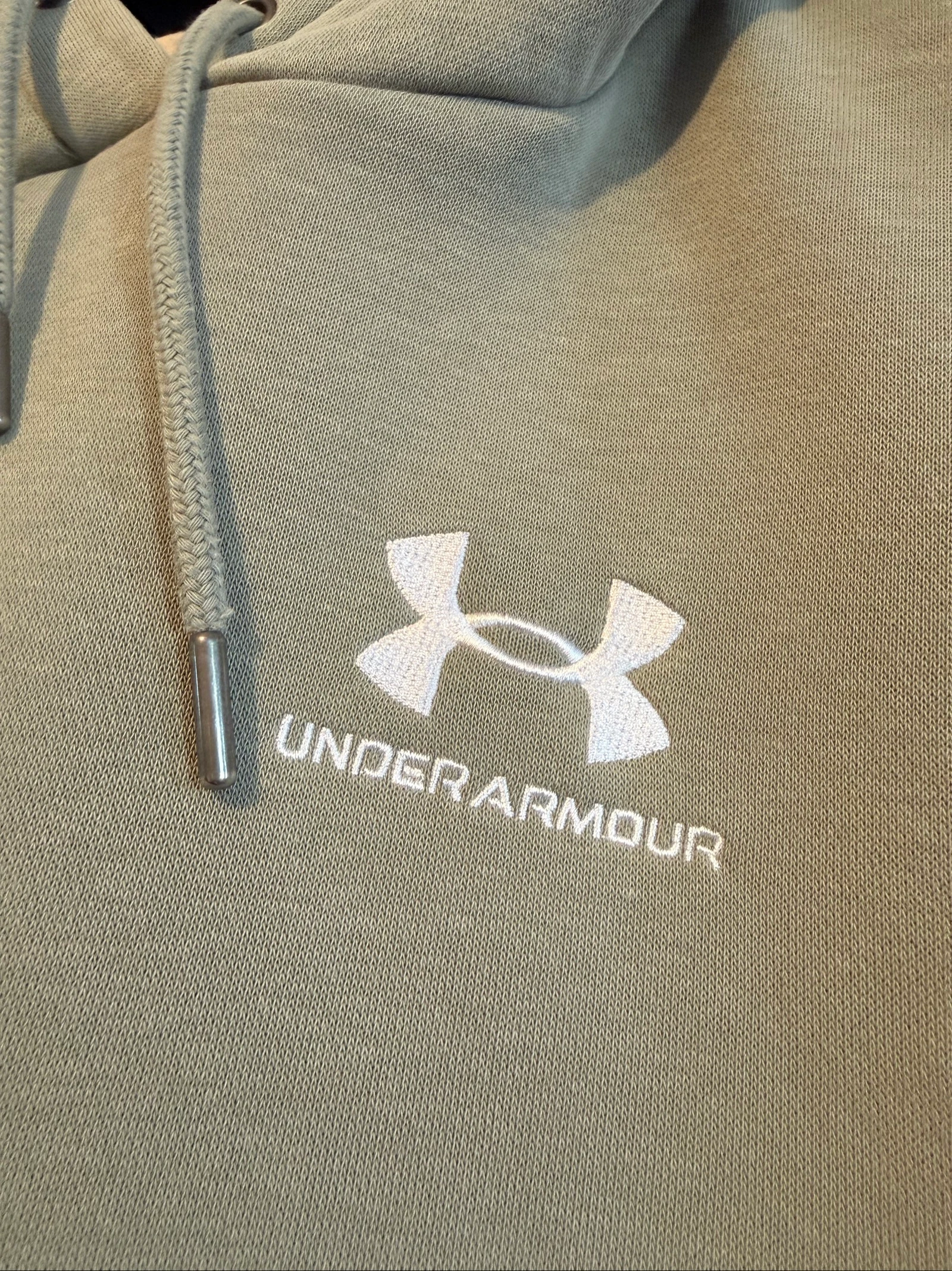 Under Armour men's oversized khaki sage green hoodie – photo 5